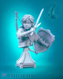 figurka-link-the-legend-of-zelda-popiersie-h3ll-creator-druk-3d-14k-prezent