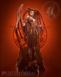 figurka-lilith-diablo-iv-h3ll-creator-druk-3d-14k-prezent