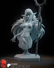 figurka-marcille-dungeon-meshi-popiersie-h3ll-creator-druk-3d-14k-prezent
