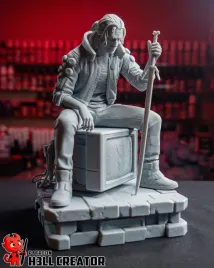 figurka-silverronin-geralt-cyberpunk-2077-h3ll-creator-druk-3d-14k-prezent