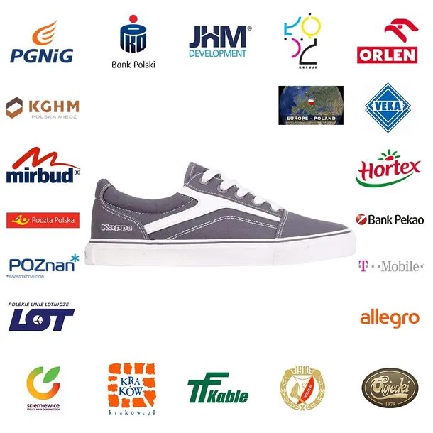 buty-kappa-chose-sun-szaro-biale-wzor-dominujacy-logo