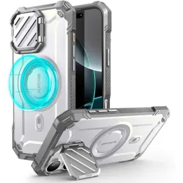 supcase-etui-magsafe-do-iphone-16-pro-ochrona-aparatu-stojak-biale-pancerne