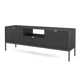 szafka-rtv-vellore-154-cm-czarna-ryflowany-front