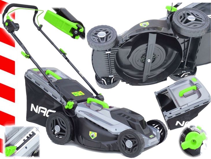 Kosiarka elektryczna NAC LE18-E-43-PB-C 1800W szerokość koszenia 43cm 52L