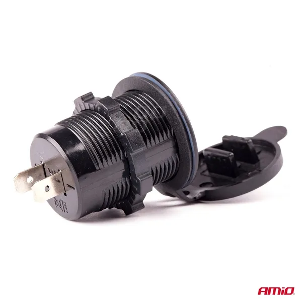 gniazdo-ladowarka-samochodowa-2x-usb-4-2a-ip66-producent-amio-stan-nowy