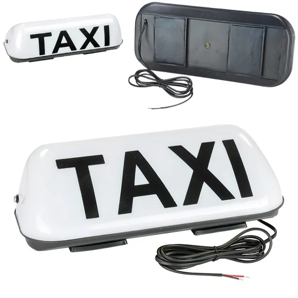LAMPA KOGUT TAXI GAPA LED BIAŁA NA MAGNES PODŚWIETLANA SZPAKÓWKA NA AUTO
