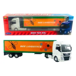 welly-1-64-ciezarowka-man-tgx-xxl-bee-logistics-metalowy-model-tir-kontener
