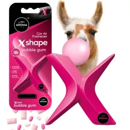 zapach-samochodowy-aroma-car-x-shape-bubble-gum-w-kratke-nawiewu-nawiew