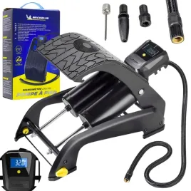 mocna-pompka-samochodowa-nozna-do-kol-michelin-cyfrowa-dwutlokowa-rowerowa