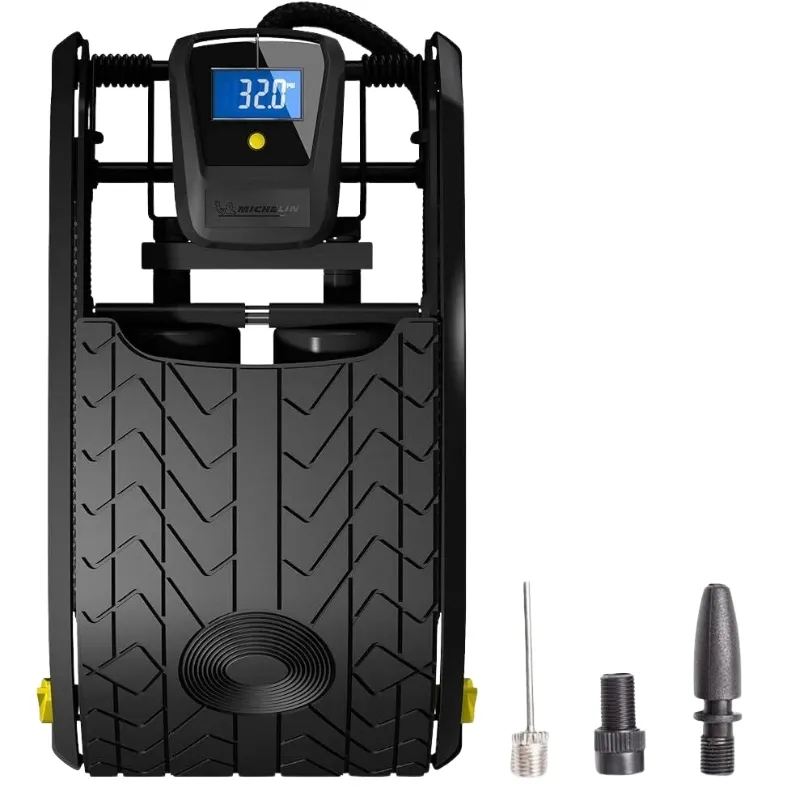 mocna-pompka-samochodowa-nozna-do-kol-michelin-cyfrowa-dwutlokowa-rowerowa-stan-nowy