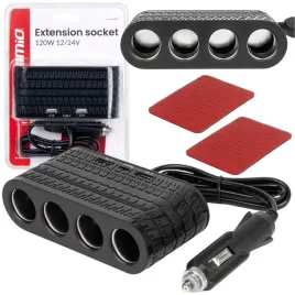 rozdzielacz-gniazda-zapalniczki-czwornik-ladowarka-samochodowa-3xusb-120w