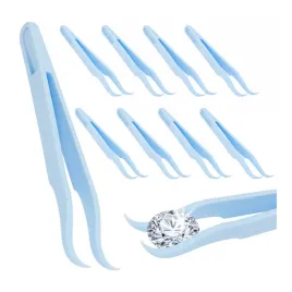 10x-peseta-plastikowa-zakrzywiona-12cm-uniwersalna-pinceta-precyzyjna