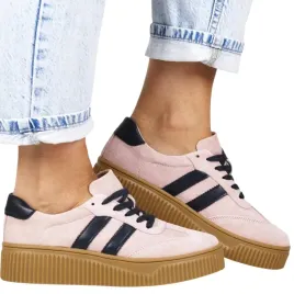 polbuty-skorzane-sneakersy-trampki-filippo-6776-rozowe-z-granatem