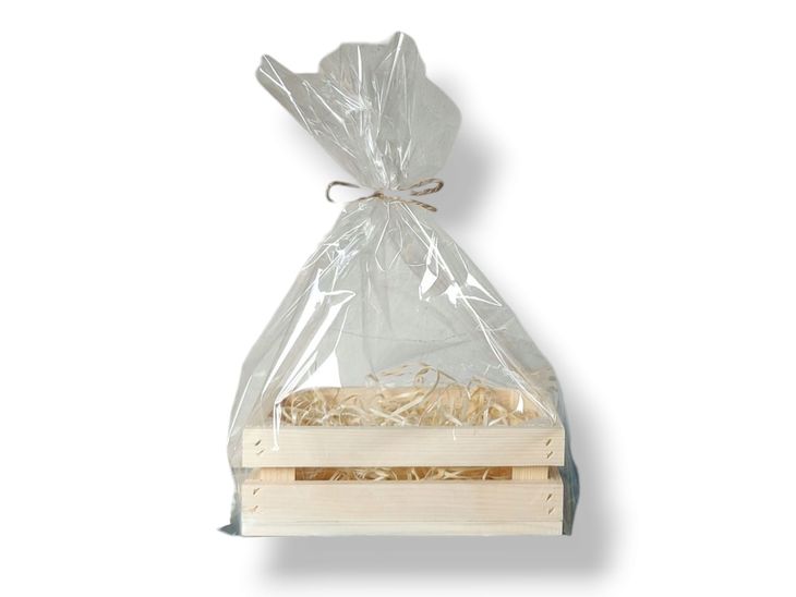 Skrzynka drewniana naturalna skrzyneczka baza na prezent KOSZYK 23x15x8cm