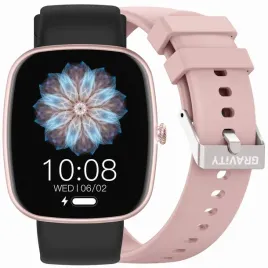 smartwatch-damski-gravity-gt18-1-rozowy-pasek-silikonowy-czarny-pasek