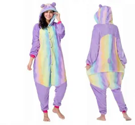 gruba-ciepla-pizama-oversize-kigurumi-kolorowa-jednorozec-szlafrok-kostium