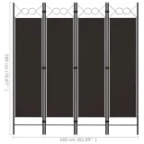 parawan-4-panelowy-brazowy-160-x-180-cm-stan-nowy-kod-producenta-320703
