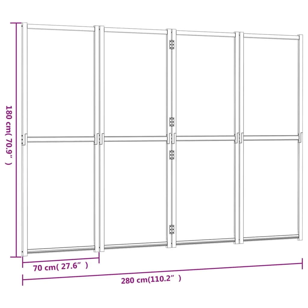 parawan-4-panelowy-czarny-280-x-180-cm-stan-nowy