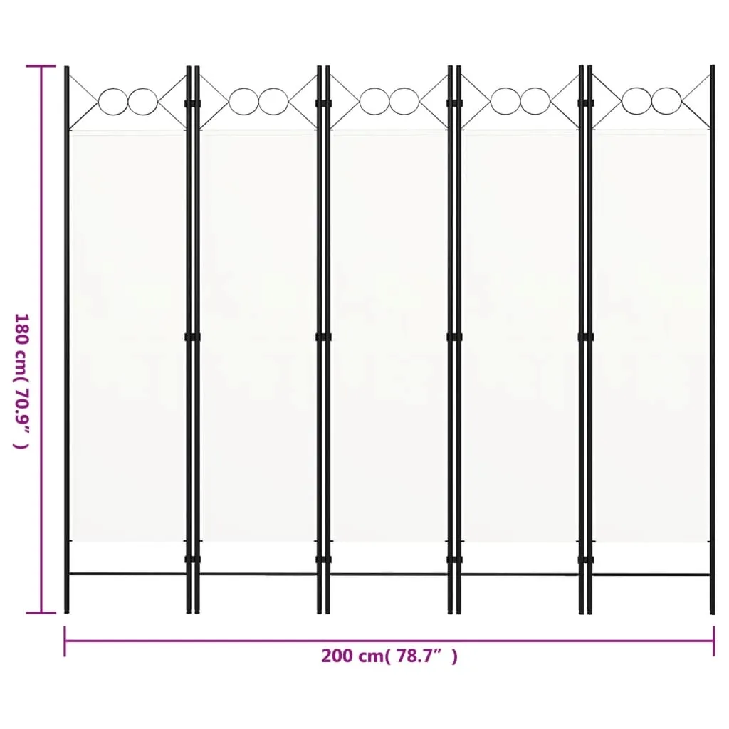 parawan-5-panelowy-bialy-200-x-180-cm