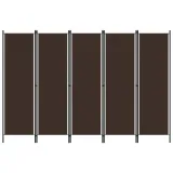 parawan-5-panelowy-brazowy-250-x-180-cm