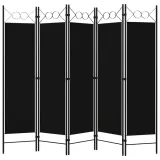 parawan-5-panelowy-czarny-200-x-180-cm-stan-nowy