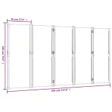 parawan-5-panelowy-jasnoszary-350x180-cm-stan-nowy-marka-vidaxl