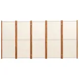 parawan-5-panelowy-kremowy-350-x-180-cm-producent-vidaxl