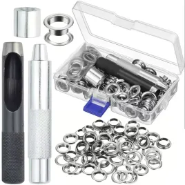 fixtool-set-12mm-prokit-zestaw-100-metalowych-oczek-do-plandek-z-dziurkac
