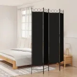 parawan-przegroda-4-panelowa-czarna-160x220cm-stan-nowy