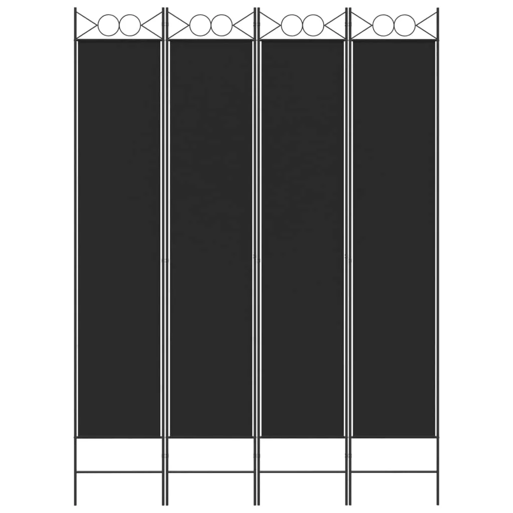 parawan-przegroda-4-panelowa-czarna-160x220cm-stan-nowy