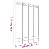 parawan-przegroda-4-panelowa-czarna-160x220cm-stan-nowy-kod-producenta-zl-350169