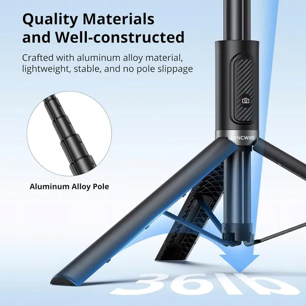 pro-selfie-stick-statyw-kijek-140cm-z-pilotem-bluetooth-do-iphone-samsung-kolor-czarny
