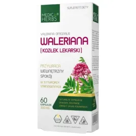 waleriana-kozlek-lekarski-dobry-gleboki-sen-relaks-medica-herbs-60-kapsulek
