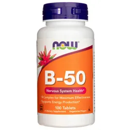 now-foods-witamina-b-50-complex-nerwy-stres-odpornosc-b12-b6-b1-b2-b3-100t