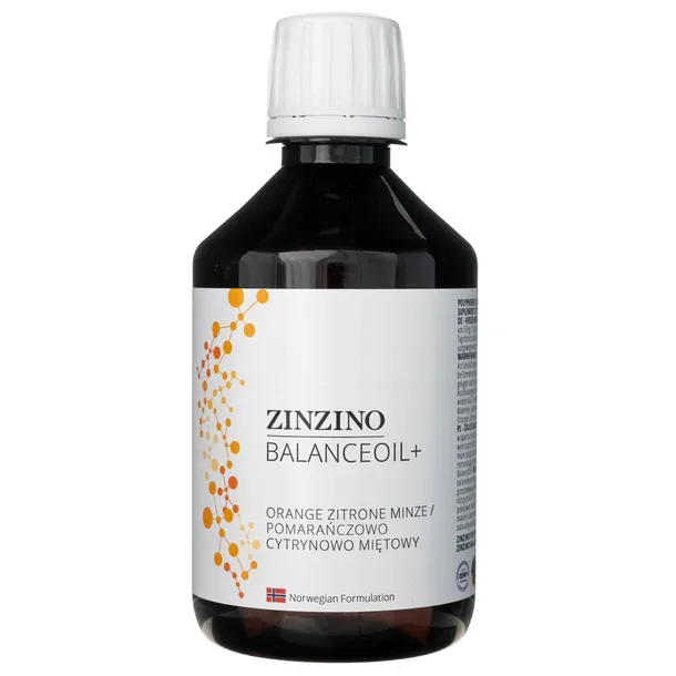 Zinzino BalanceOil+ 300ml Olej rybny Omega-3 Witamina D3 Odporność