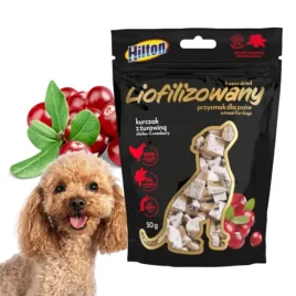 przysmaki-dla-psa-liofilizowany-kurczak-z-zurawina-hilton-premium-50g