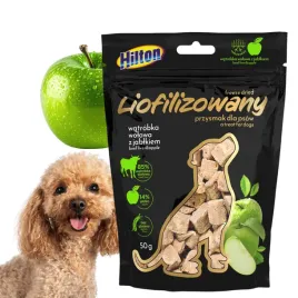 przysmaki-dla-psa-liofilizowana-watrobka-wolowa-z-jablkiem-hilton-50-g