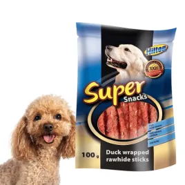 przysmaki-dla-psa-paleczki-owiniete-miesem-z-kaczki-hilton-100-g