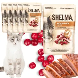 mokra-karma-dla-kota-kaczka-z-zurawina-bezzbozowa-premium-shelma-6x85g