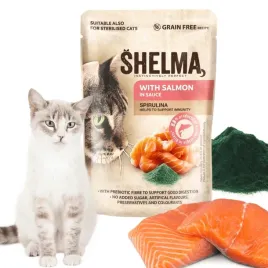mokra-karma-dla-kota-bezzbozowa-z-lososiem-i-spirulina-premium-shelma-85g