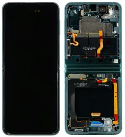 100percent-oryginalny-wyswietlacz-lcd-ramka-samsung-z-flip-3-5g-f711-zielony