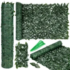 oslona-na-balkon-mata-300x100cm-sztuczny-bluszcz-zywoplot-maskujaca-zielona