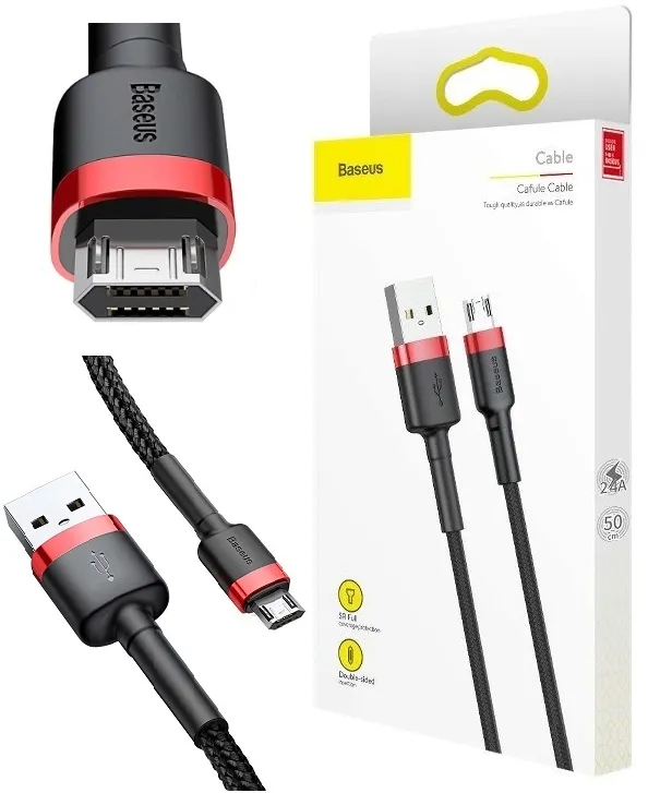 kabel-micro-usb-typ-b-dwustronny-baseus-do-pada-ps4-2a-3m-czarno-czerwony-stan-nowy