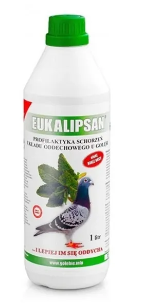 Preparat Na Katar Drogi Oddechowe Dla Gołębi Eukalipsan Patron Płyn 1 L