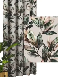 zaslona-na-zabki-z-wszyta-tasma-salon-liscie-jesien-zielona-bez-sz-140x26