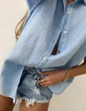 koszula-len-oversize-miho-s-niebieska-stan-nowy