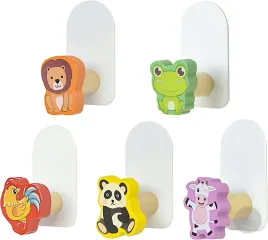 haczyki-dla-dzieci-samoprzylepne-zwierzeta-5-szt-wieszaki-wielokolorowe