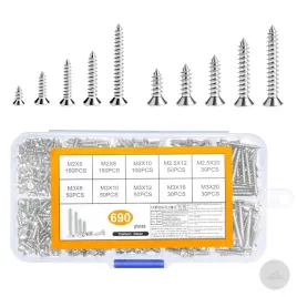 zestaw-srub-m2-m3-690-sztuk-male-wkrety-samogwintujace-srebrne