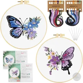 zestaw-do-wyszywania-haftowania-haftu-diy-gotowe-wzory-2-szt-muliny-motyl