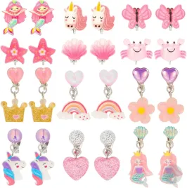 12-par-kolczykow-klipsow-dla-dziewczynek-syrenka-jednorozec-bezpieczne